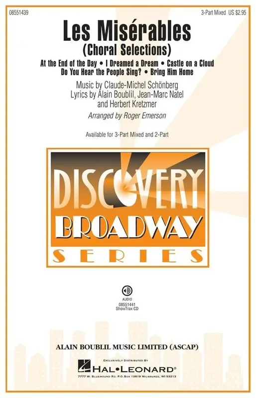 Alain Boublil Les Misérables (Arr. Roger Emerson) Gemischter Chor mit Begleitung