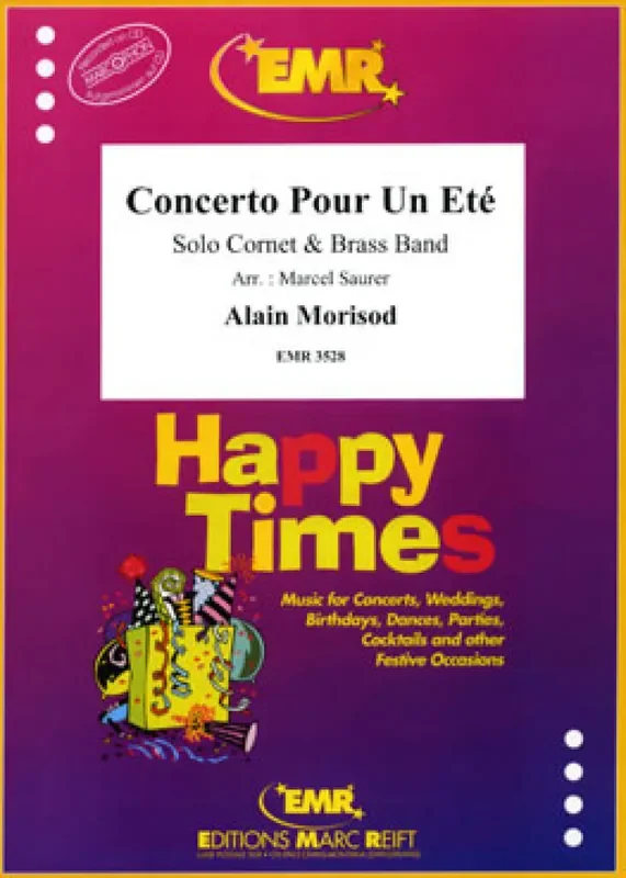 Alain Morisod Concerto Pour Un Eté (Cornet Solo) Brass Band