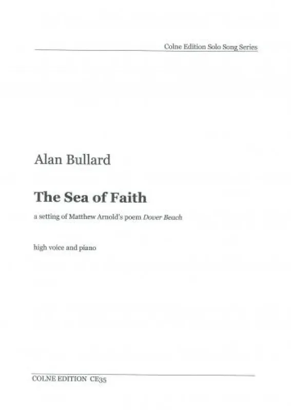 Alan Bullard The Sea Of Faith Gesang mit Klavier