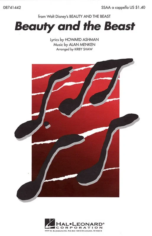 Alan Menken Beauty and the Beast (Arr. Kirby Shaw) Frauenchor A cappella