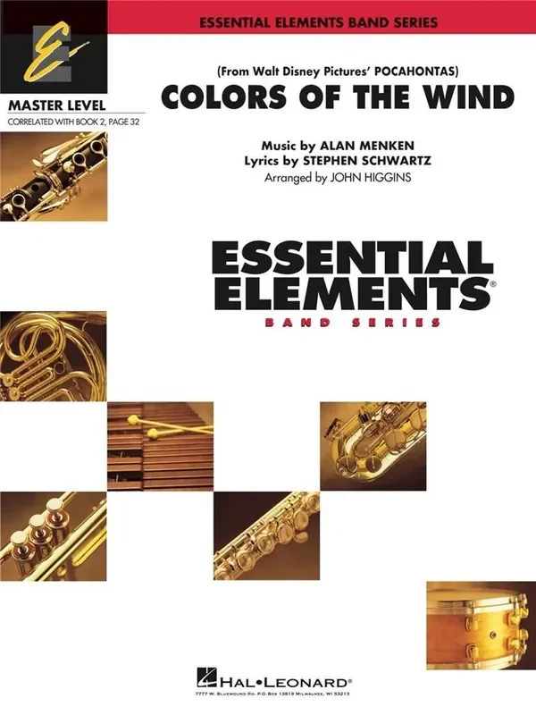 Alan Menken Colors of the Wind (Arr. John Higgins) Blasorchester