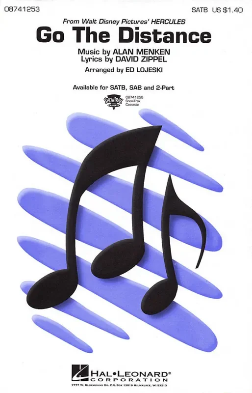Alan Menken Go The Distance (Arr. Ed Lojeski) Gemischter Chor mit Begleitung