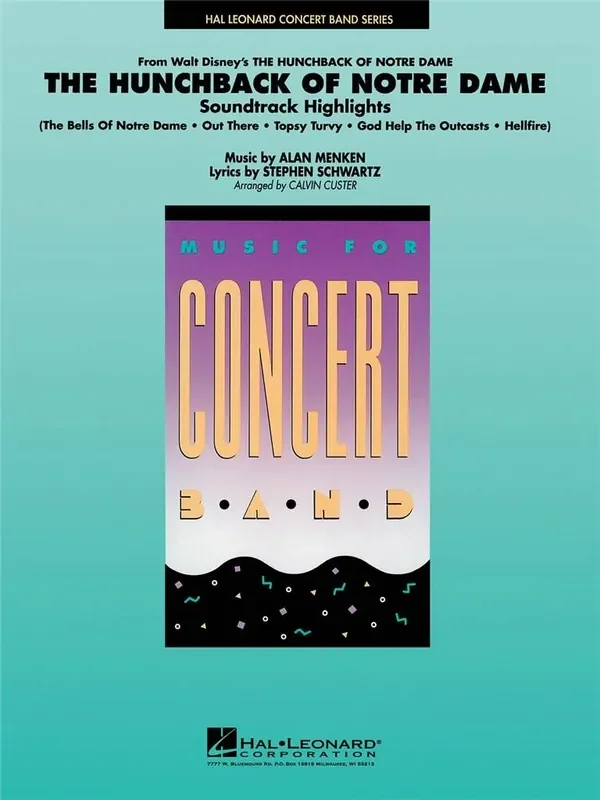 Alan Menken Highlights from Hunchback of Notre Dame (Arr. Calvin Custer) Blasorchester