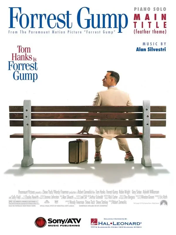 Alan Silvestri Forrest Gump Feather Theme (Piano) Klavier Solo