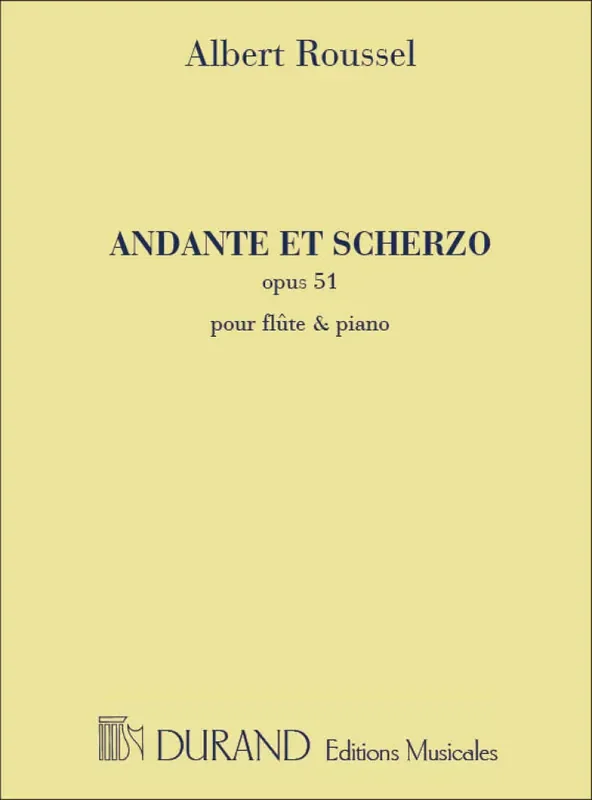 Albert Roussel Andante et Scherzo Op 51 Flöte mit Begleitung