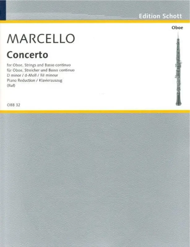 Alessandro Marcello Concert D Oboe mit Begleitung