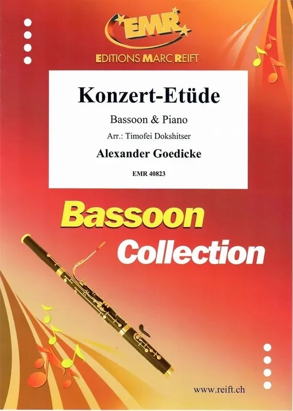 Alexander Goedicke Konzert-Etüde Fagott mit Begleitung
