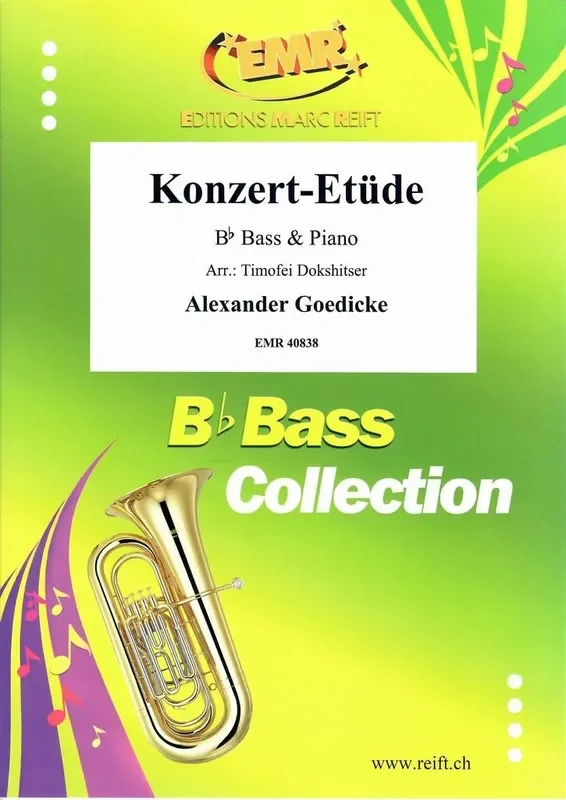 Alexander Goedicke Konzert-Etüde Tuba mit Begleitung