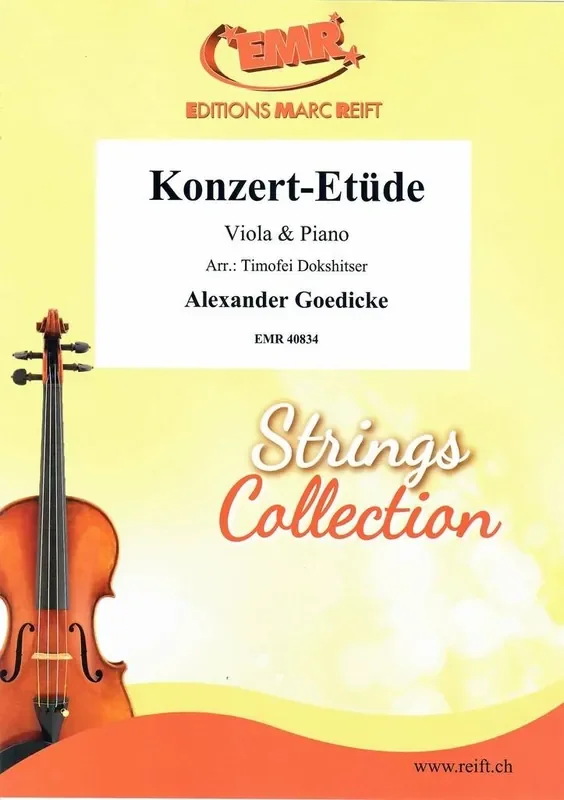Alexander Goedicke Konzert-Etüde Viola mit Begleitung