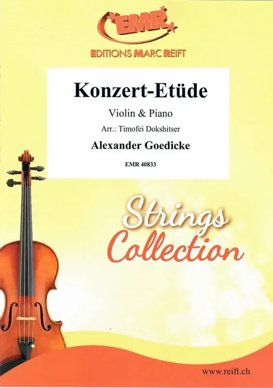Alexander Goedicke Konzert-Etüde Violine mit Begleitung