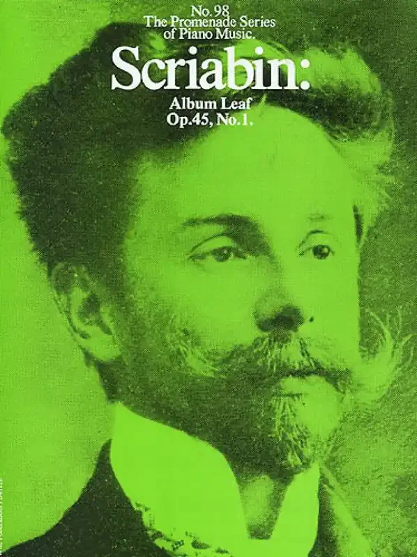 Alexander Scriabin Album Leaf Op. 45, No. 1 Klavier Solo