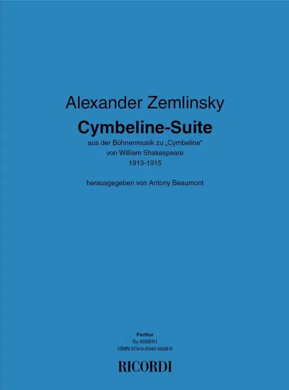 Alexander Zemlinsky Cymbeline-Suite Kammerorchester
