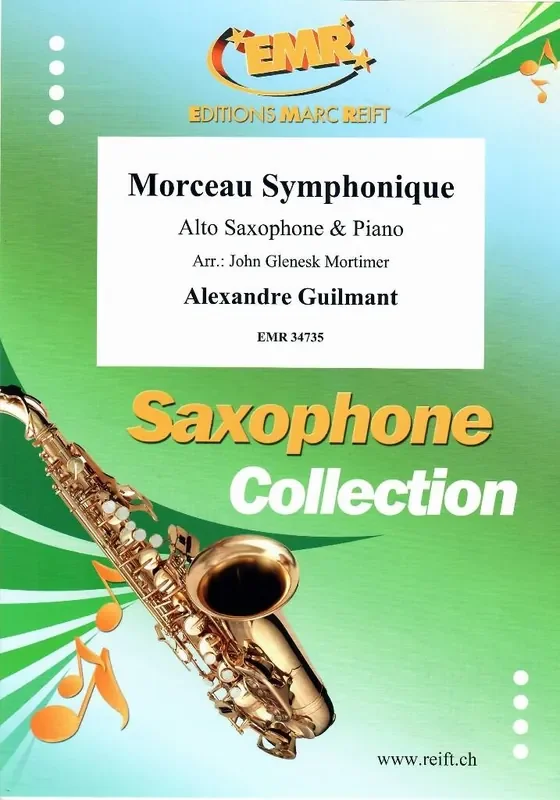 Alexandre Guilmant Morceau Symphonique (Arr. John Glenesk Mortimer) Altsaxophon mit Begleitung