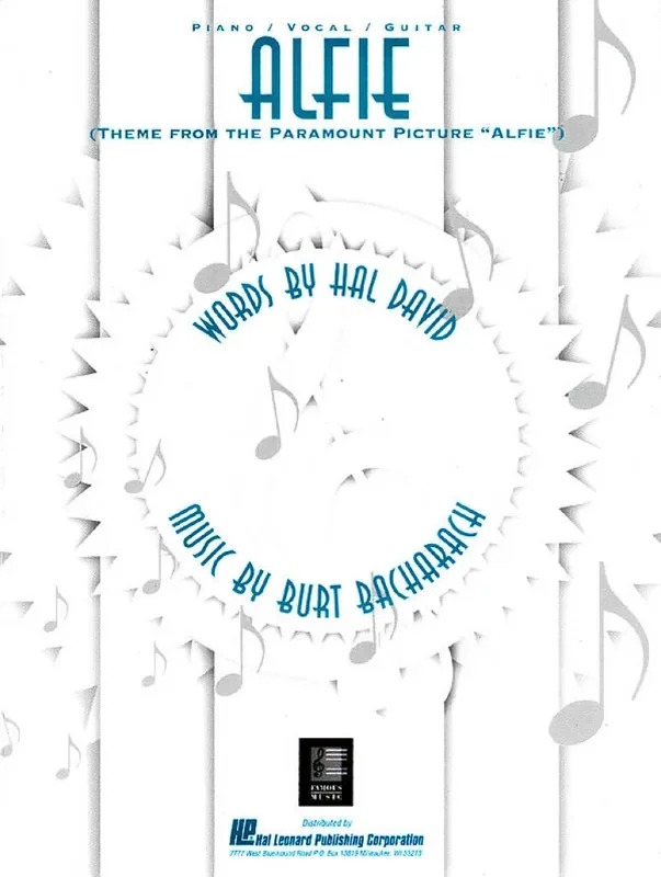 Alfie (Theme From The Paramount Picture, Alfie) Klavier, Gesang, Gitarre (Songbooks)