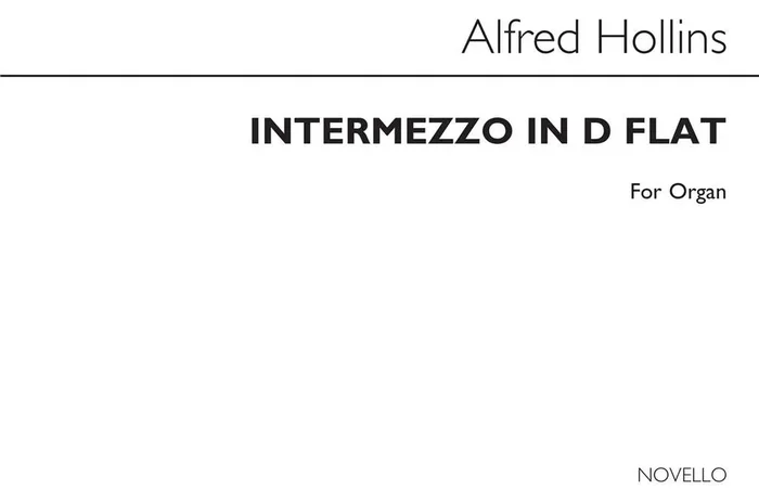Alfred Hollins Intermezzo In D Flat Orgel