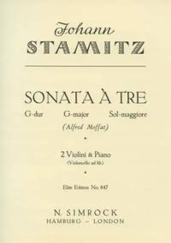 Alfred Moffat Trio Sonata in G Major Kammerensemble