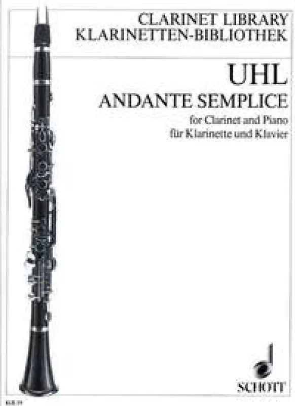 Alfred Uhl Andante semplice Klarinette mit Begleitung