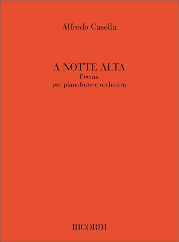 Alfredo Casella A Notte Alta Orchester mit Solo