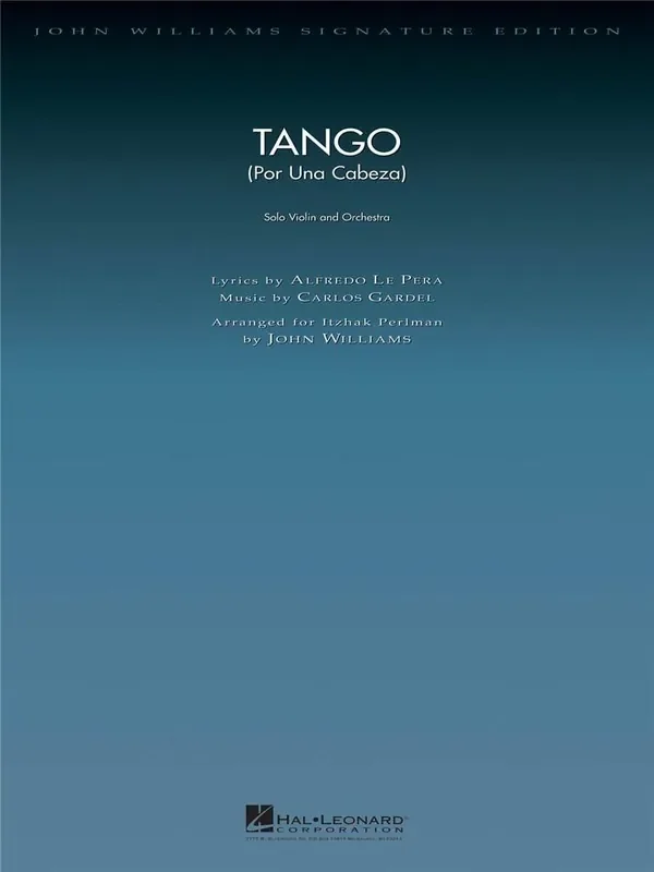 Alfredo Le Pera Tango (Por Una Cabeza) (Arr. John Williams) Orchester mit Solo