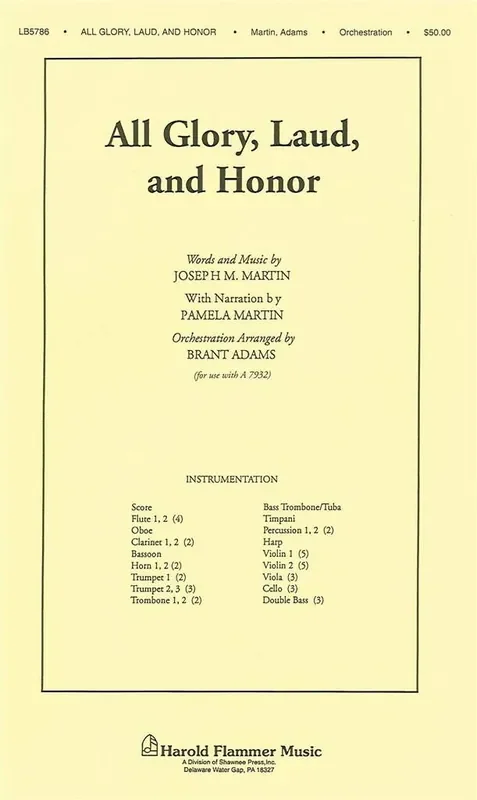 All Glory, Laud and Honor (Arr. Brant Adams) Gemischter Chor mit Ensemble