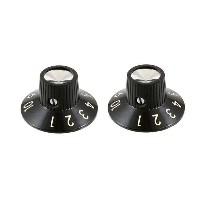 Allparts amp knobs, black, 2pcs