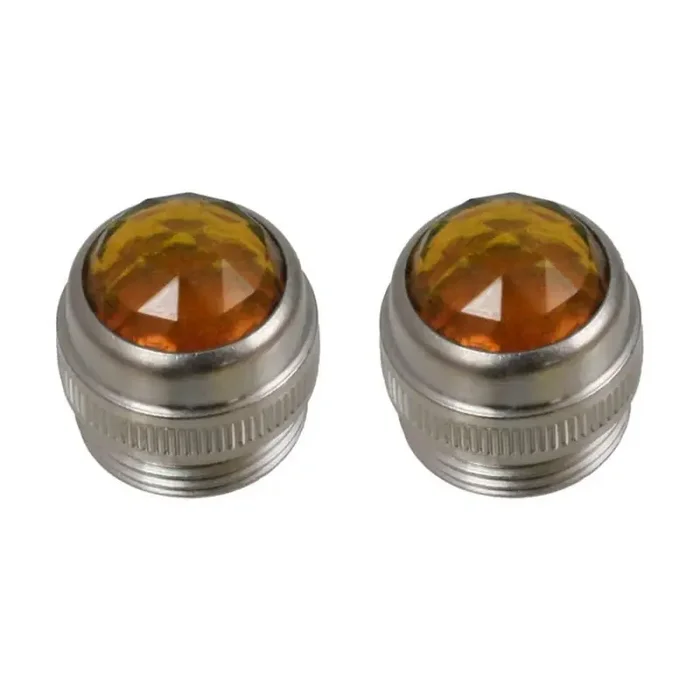 Allparts amp lenses, amber, 2pcs