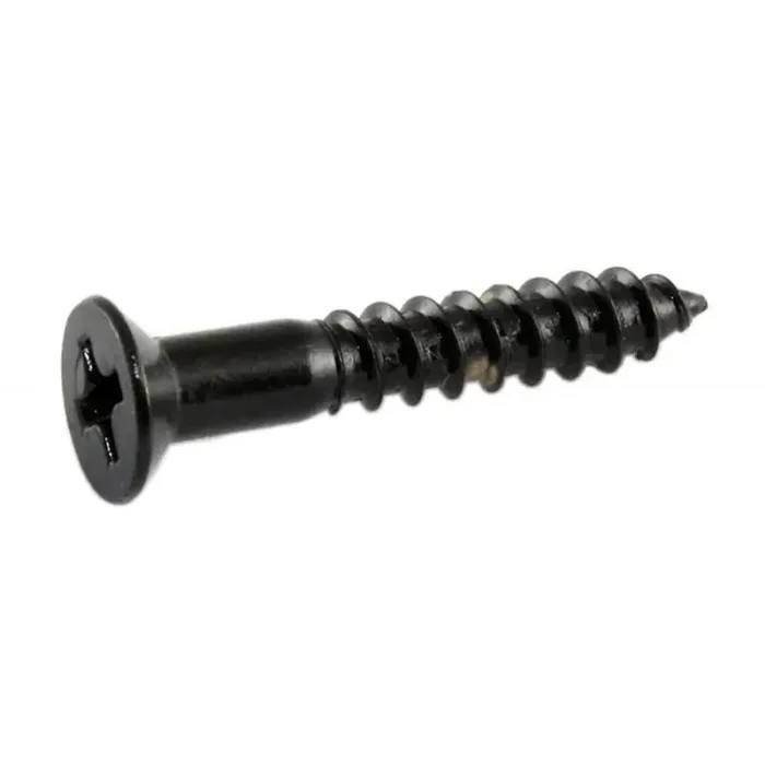 Allparts bulk pack of 50 bridge mounting screws, 8 x 1″, black