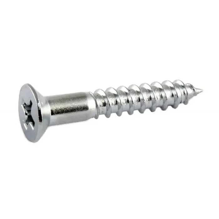 Allparts bulk pack of 50 bridge mounting screws, 8 x 1″, chrome