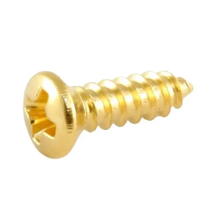 Allparts bulk pack of Gibson size pickguard screws, gold, 100pcs