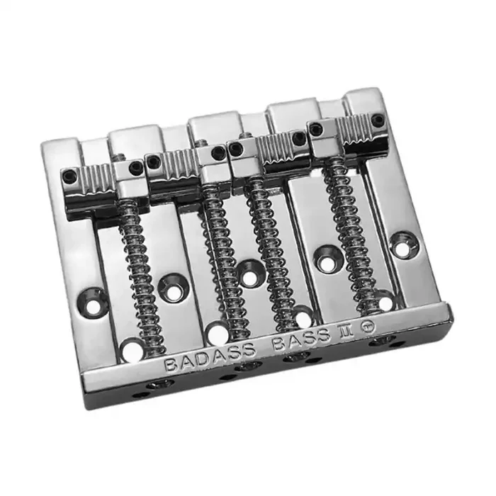 Allparts Leo Quan Badass II 4-string bass bridge, grooved saddles, chrome