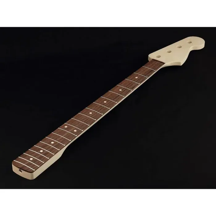 Allparts neck for Precision Bass , rosewood fretboard, 10″ radius, 20 frets, sanded/unfinished