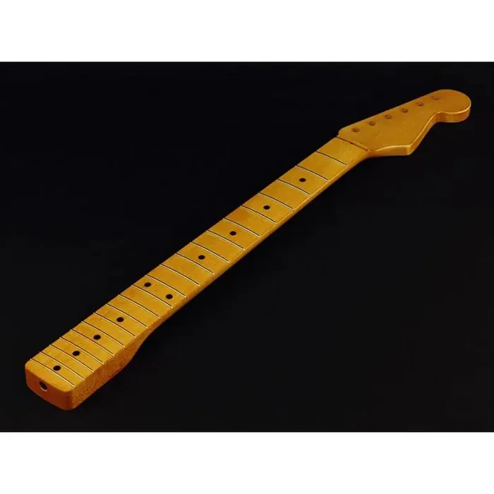 Allparts neck for Stratocaster , maple fretboard, 10″, 21 tall frets, vintage aged polyurethane finish