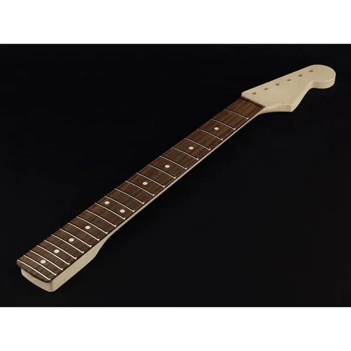Allparts neck for Stratocaster SRO, rosewood fretboard, 12″ radius, 22 jumbo frets, sanded/unfinished
