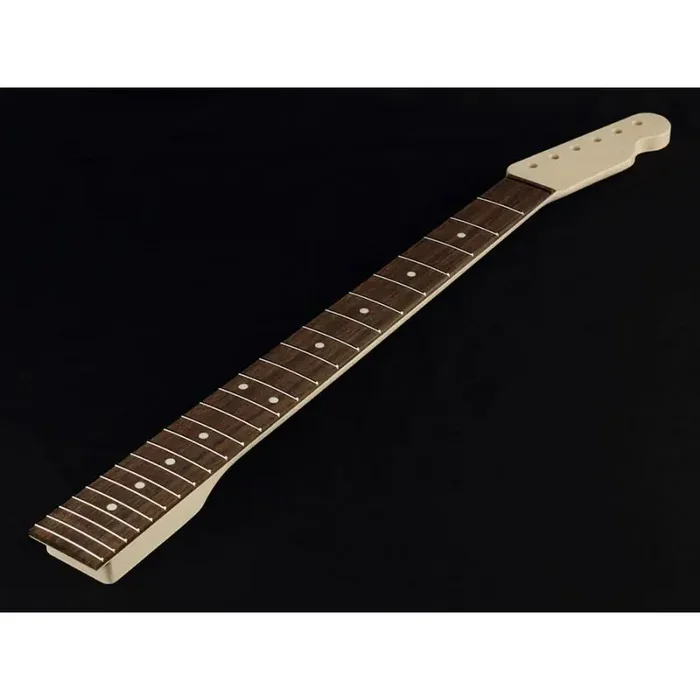 Allparts neck for Telecaster , baritone, rosewood fretboard, 12″ radius, 24 medium frets, sanded/unfinished