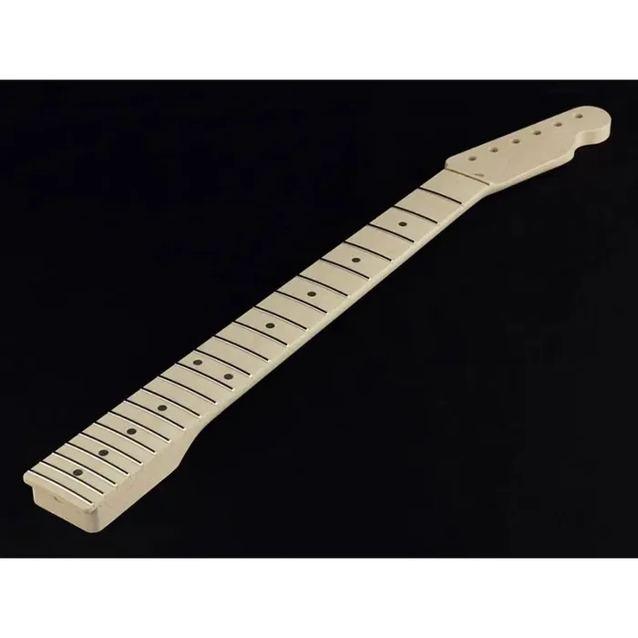 Allparts neck for Telecaster , maple, maple fretboard, 12″ radius, 22 jumbo frets, sanded/unfinished