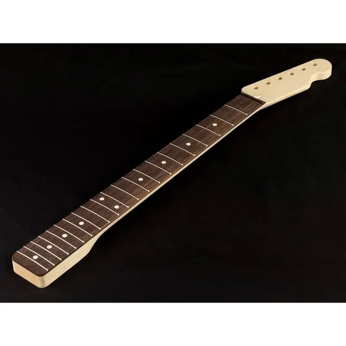 Allparts neck for Telecaster , rosewood fretboard, headstock neck adjustment, 10″ radius, 21 tall frets
