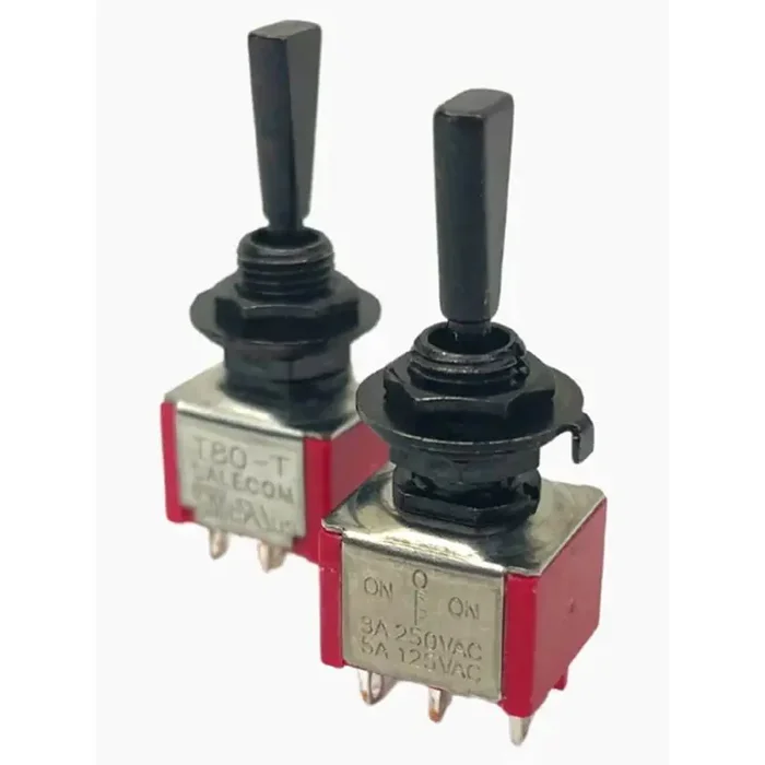 Allparts On-Off-On miniswitch, DPDT, black