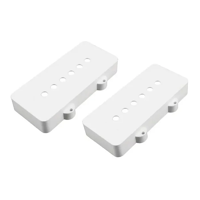 Allparts pickup covers for Jazzmaster, white nylon, set of 2