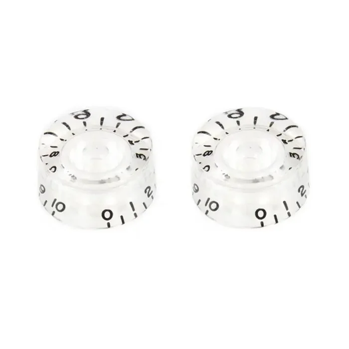 Allparts speed knobs, clear, 2pcs
