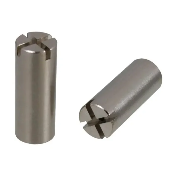 Allparts truss rod nuts for Fender, 10-32 Philips head, chrome, 2 pcs.