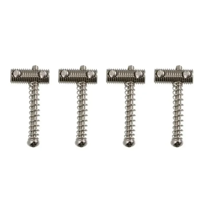Allparts vintage style steel bridge saddles for Bass, 3 pcs