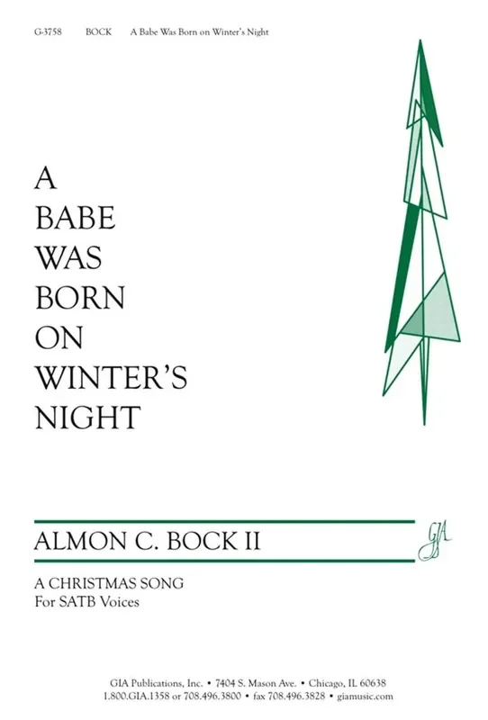 Almon C. Bock A Babe Was Born on Winter‘s Night Gemischter Chor mit Klavier/Orgel