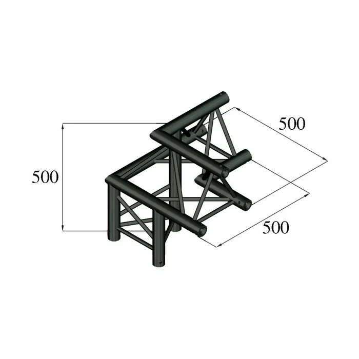 Alutruss TRILOCK S-PAL-32 3-Weg-Ecke links