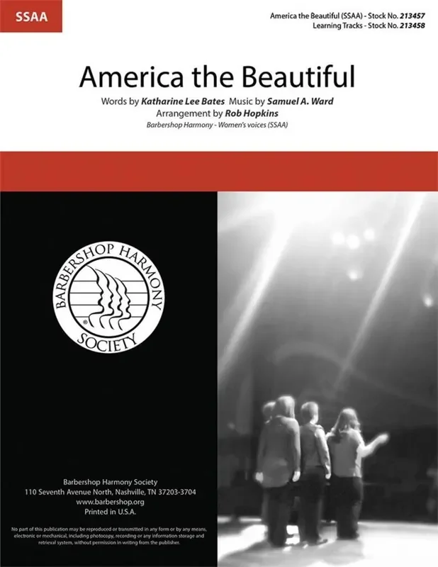 America, the Beautiful (Arr. Rob Hopkins) Frauenchor A cappella