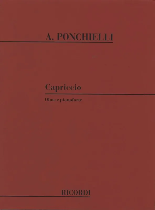 Amilcare Ponchielli Capriccio Oboe mit Begleitung