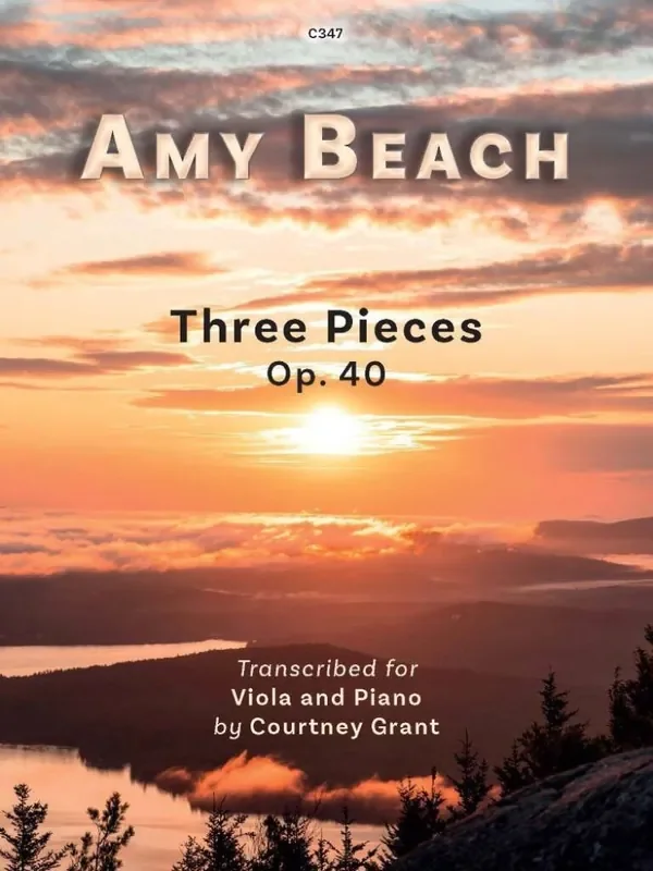 Amy Beach Three Pieces Op. 40 Viola mit Begleitung
