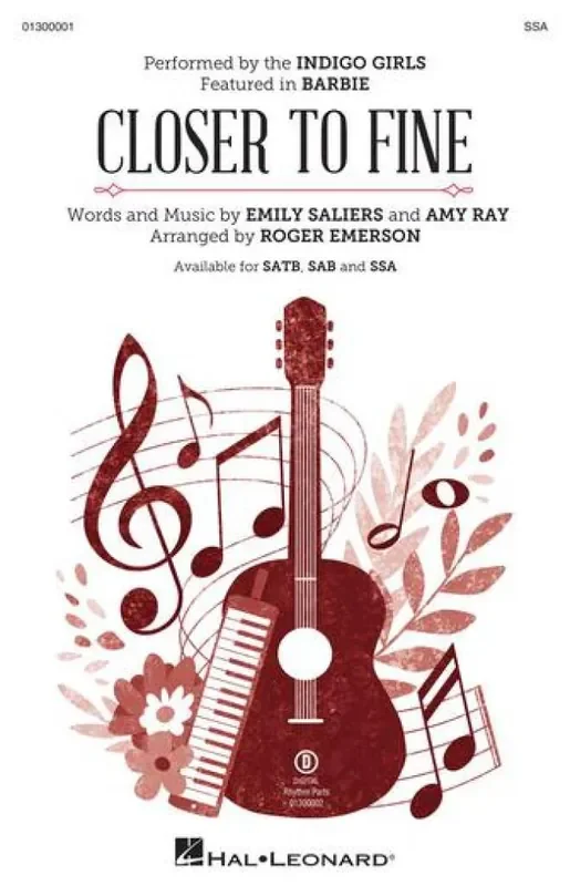 Amy Ray Closer to Fine (Arr. Roger Emerson) Frauenchor mit Begleitung