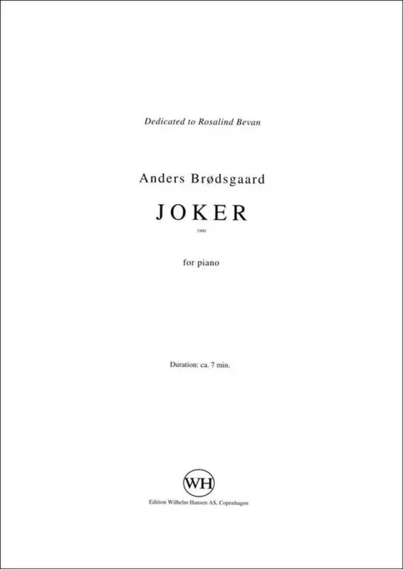 Anders Brødsgaard Joker Klavier Solo