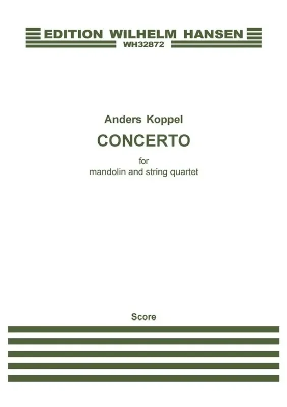 Anders Koppel Concerto For Mandolin And String Quartet Kammerensemble