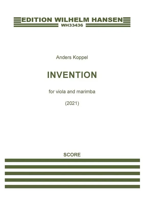 Anders Koppel Invention For Viola And Marimba Gemischtes Duett